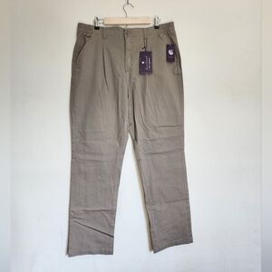 Gloria Vanderbilt High-Rise Pleated Chino with Tapered Leg size 16 NWT